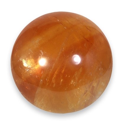 Honey Calcite Crystal Sphere ~9cm