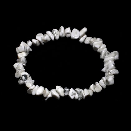 Howlite Gemstone Chip Bracelet