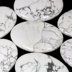 Howlite Palm Stone ~70x50mm