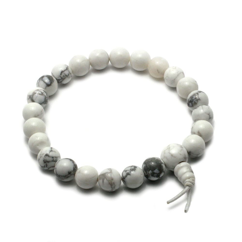 Howlite Power Bead Bracelet