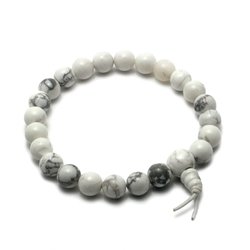 Howlite Power Bead Bracelet