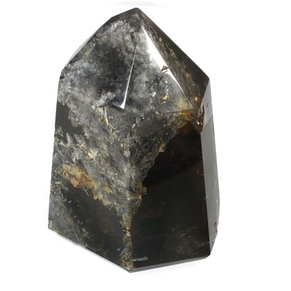 Included Smoky Quartz Polished Point   ~6.1 x 4.7cm