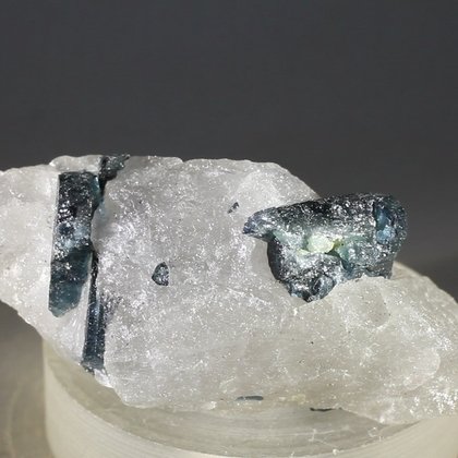 Indicolite (Blue Tourmaline) Quartz Crystal ~43mm