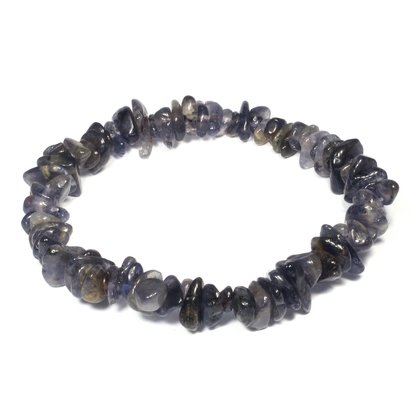 Iolite Gemstone Chip Bracelet