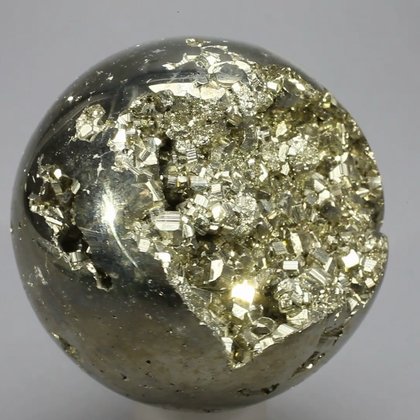 Iron Pyrite Crystal Sphere ~49mm