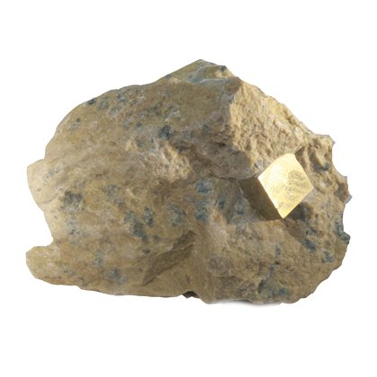 Iron Pyrite Cube In Matrix