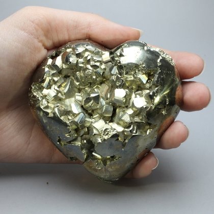Iron Pyrite Heart ~76x71mm