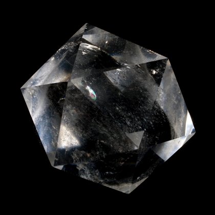 Quartz Isosahedron Platonic Solid ~4.5cm