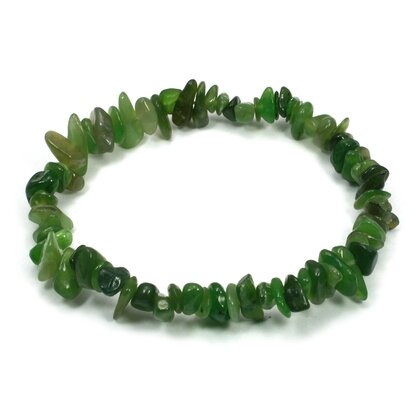 Jade Gemstone Chip Bracelet