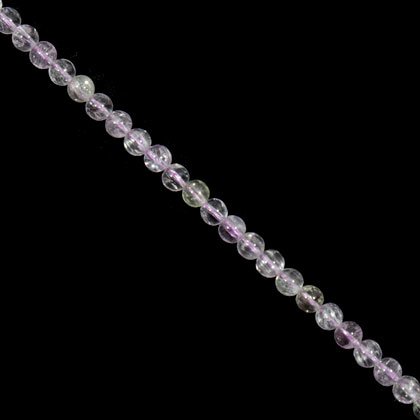 Kunzite Crystal Beads - 6mm Round
