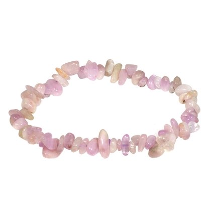 Kunzite Gemstone Chip Bracelet