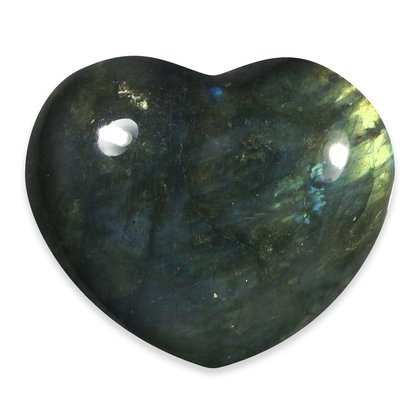 Labradorite Crystal Heart ~40mm