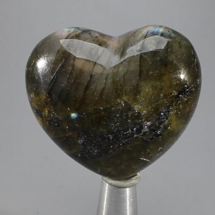 Labradorite Crystal Heart ~45mm