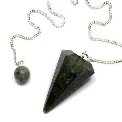 Labradorite Crystal Pendulum