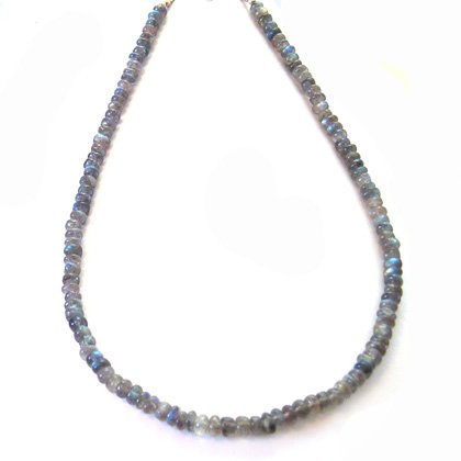Labradorite Gemstone Necklace with Clasp - 18 Inch.