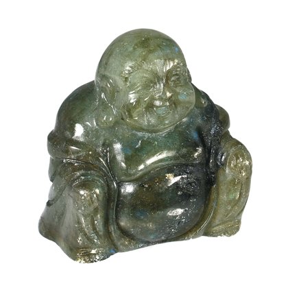 Labradorite Sitting Buddha Statue