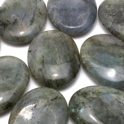 Labradorite Thumb Stone ~40mm