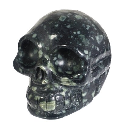Lakelandite Crystal Skull ~8.5 x 8.5 cm