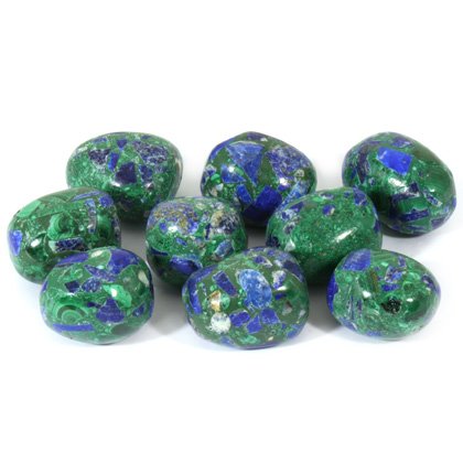 Lapis Lazuli & Malachite Tumble Stones (20-25mm)