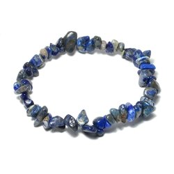 Lapis Lazuli gemstone chip bracelet with free organza bag 