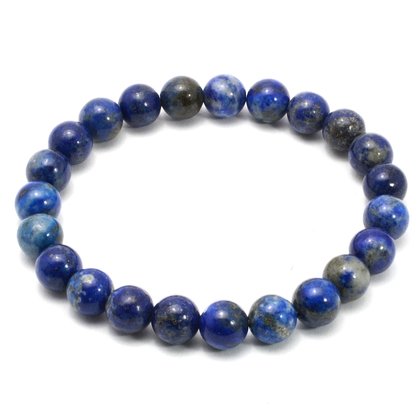 Lapis Lazuli Round Bead Bracelet