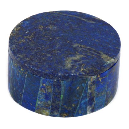 Lapis Lazuli Round Gemstone Box ~53mm