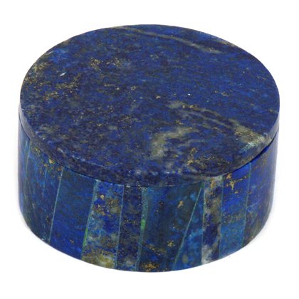 Lapis Lazuli Round Gemstone Box ~53mm