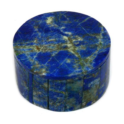 Lapis Lazuli Round Gemstone Box ~55mm