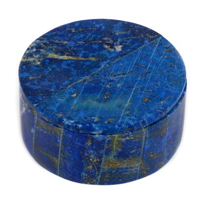 Lapis Lazuli Round Gemstone Box ~mm
