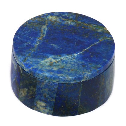 Lapis Lazuli Round Gemstone Box