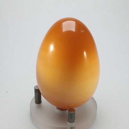 Large Peach Selenite Crystal Egg ~64mm