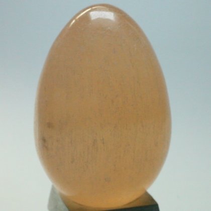 Large Peach Selenite Egg ~72mm