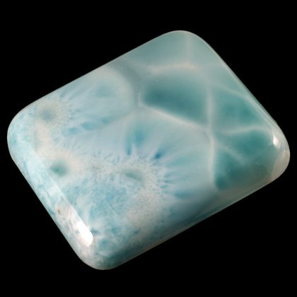 Larimar Gemstone Cabochon - Rectangle 38mm