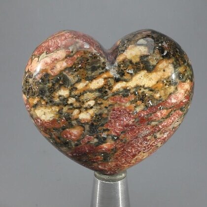 Leopard Skin Jasper Heart ~45mm