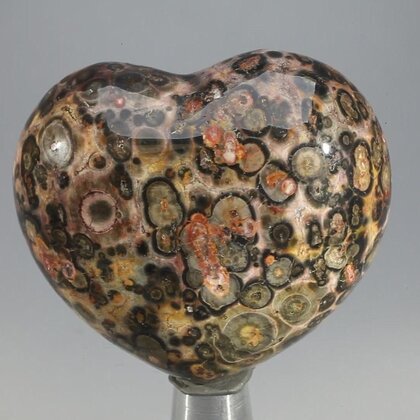Leopard Skin Jasper Heart ~45mm