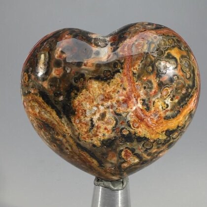 Leopard Skin Jasper Heart ~45mm