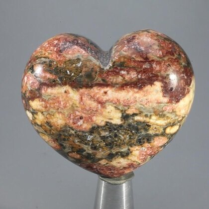 Leopard Skin Jasper Heart ~45mm