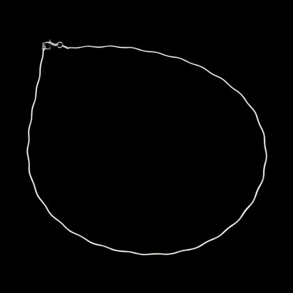 Light Crinkle Sterling Silver Chain - 16 Inch