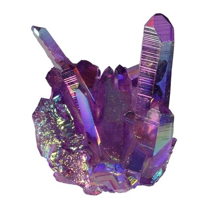 Lilac Ultra Aura Quartz Healing Crystal ~40mm