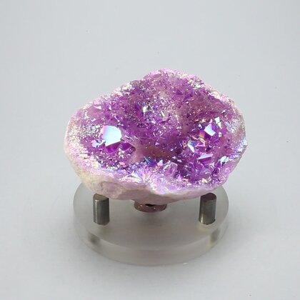 Magenta Aura Quartz Geode ~54mm