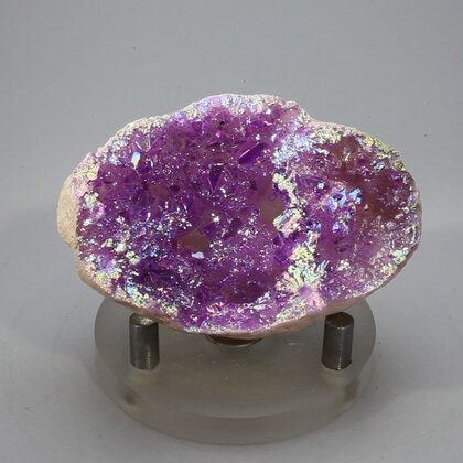 Magenta Aura Quartz Geode ~58mm