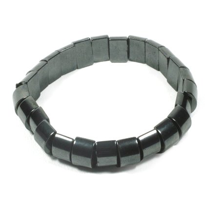 Magnetic Hematite Bracelet - Half Barrels