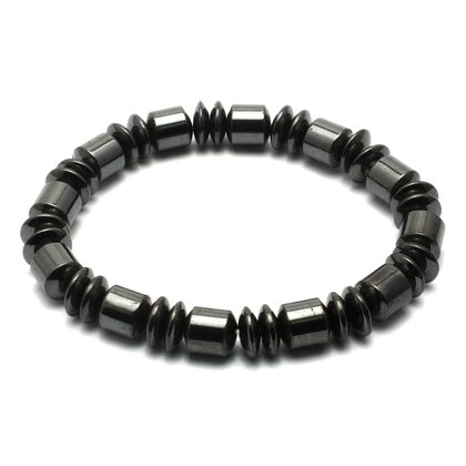 Magnetic Hematite Crystal Bracelet -  Mixed Beads