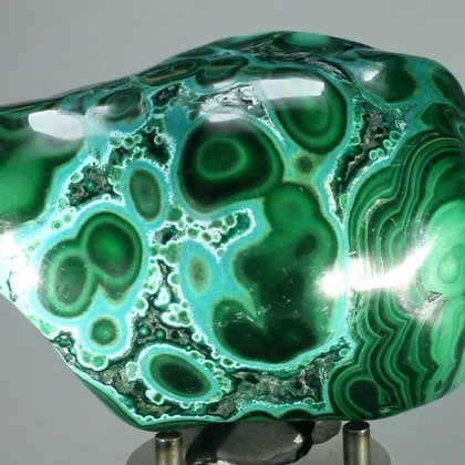 MAGNIFICENT Chrysocolla and Malachite Polished Stone ~107mm