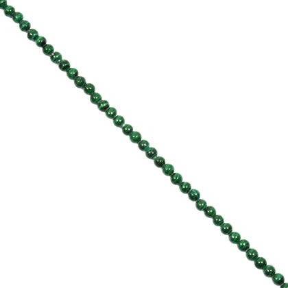 Malachite Crystal Beads - 4mm Round