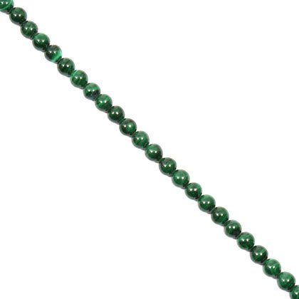 Malachite Crystal Beads - 6mm Round