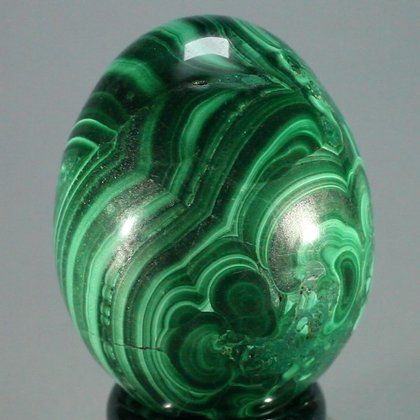 Malachite Crystal Egg ~39mm