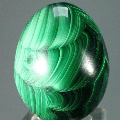 Malachite Crystal Egg ~44mm
