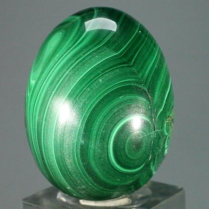 STUNNING Malachite Crystal Egg ~46mm