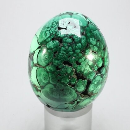 Malachite Crystal Egg ~47mm